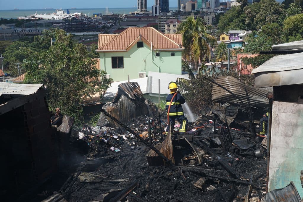 18 homeless after Laventille fire destroys 3 houses