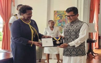 Indian Prime Minister given Barbados award