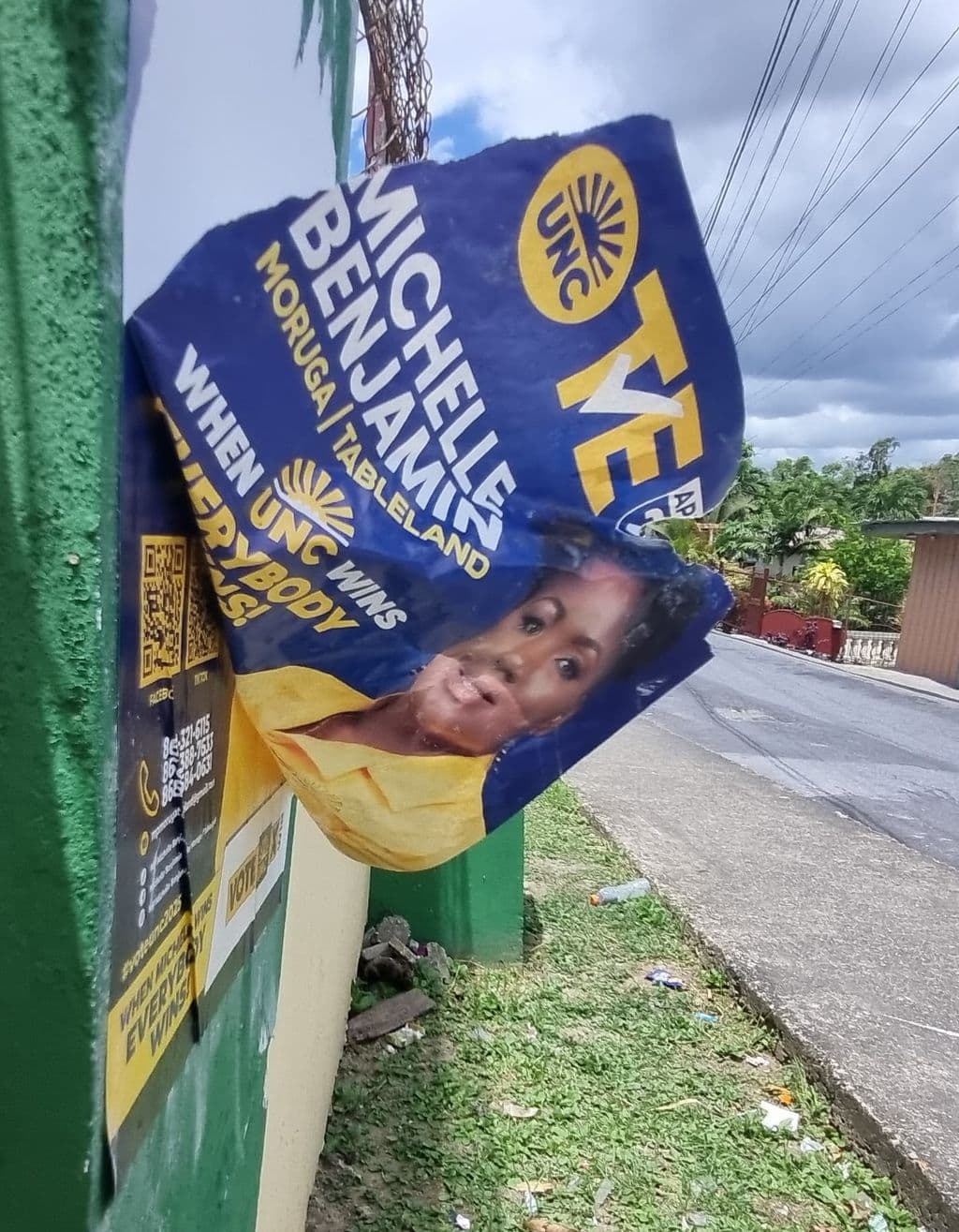 Cops: T&TEC removed illegal election banners in Moruga