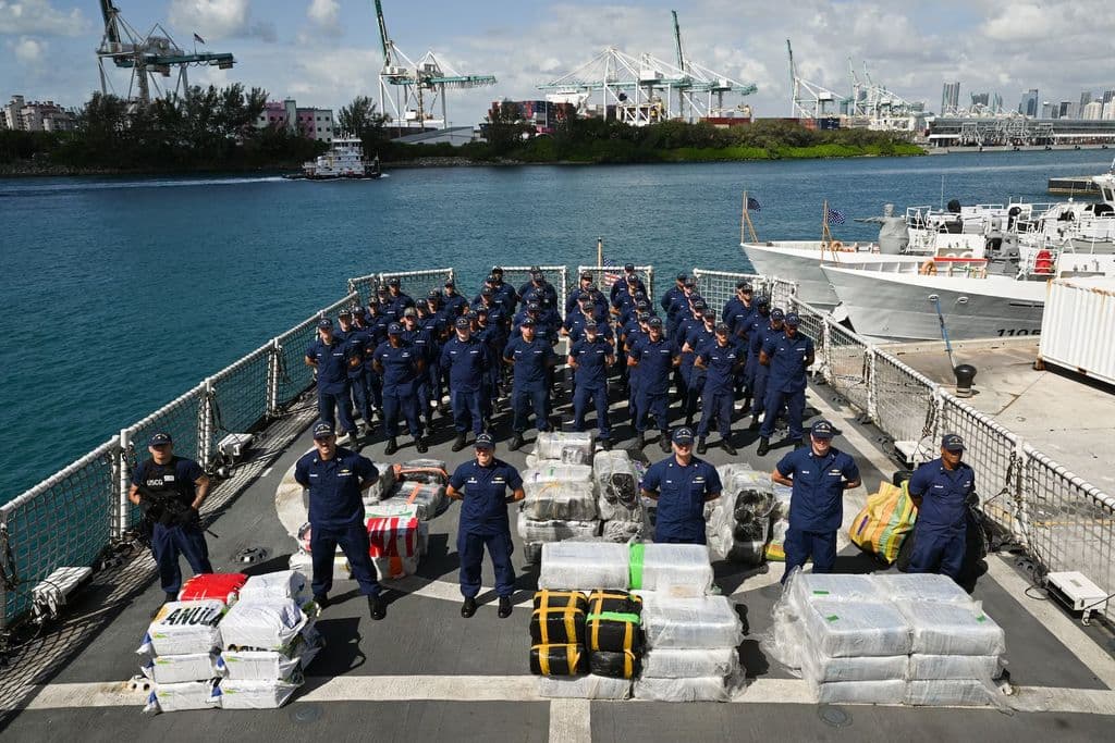 US Coast Guard seizes $14m in Caribbean Sea drug bust