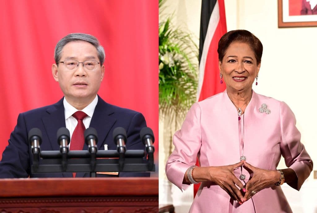 Chinese Premier congratulates Kamla