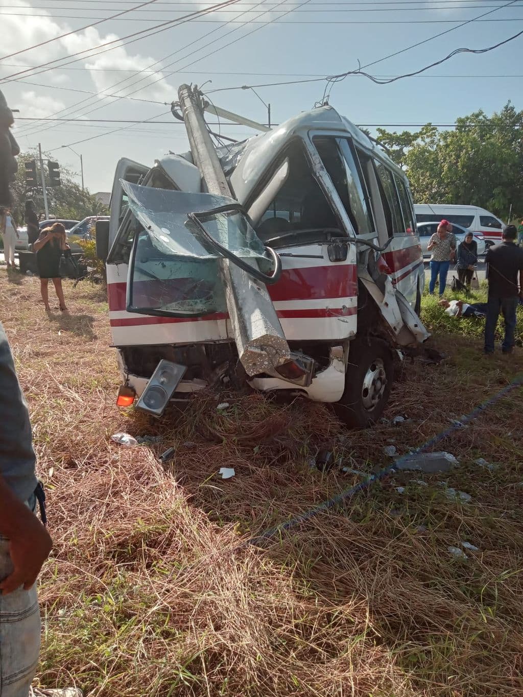 Minister, police chief visit Arima crash site