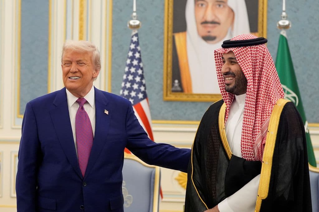 Saudi crown prince welcomes Trump to kingdom as US leader begins 4-day Middle East tour