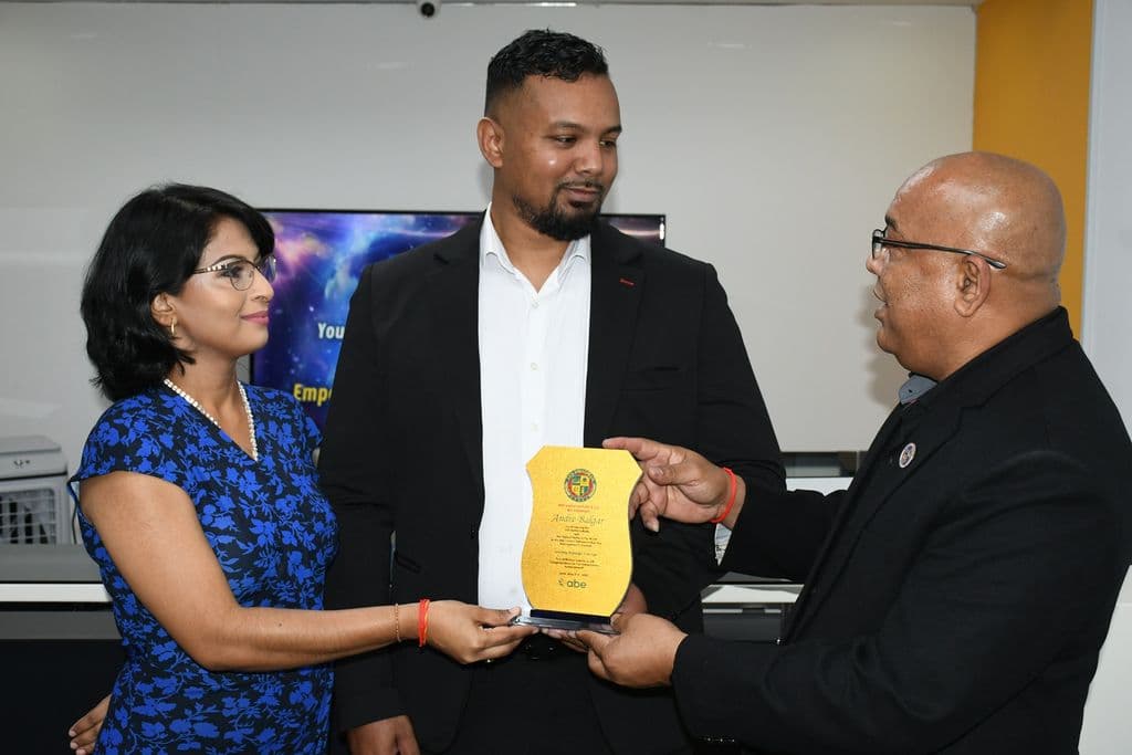 Chaguanas student earns global ABE award