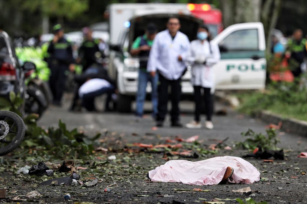 At least four dead in Colombia after multiple blasts outside police stations in Cali