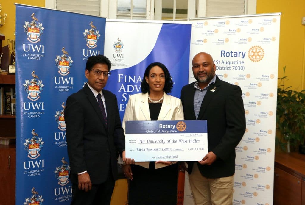 Rotary Club of St. Augustine pledges $90k to UWI