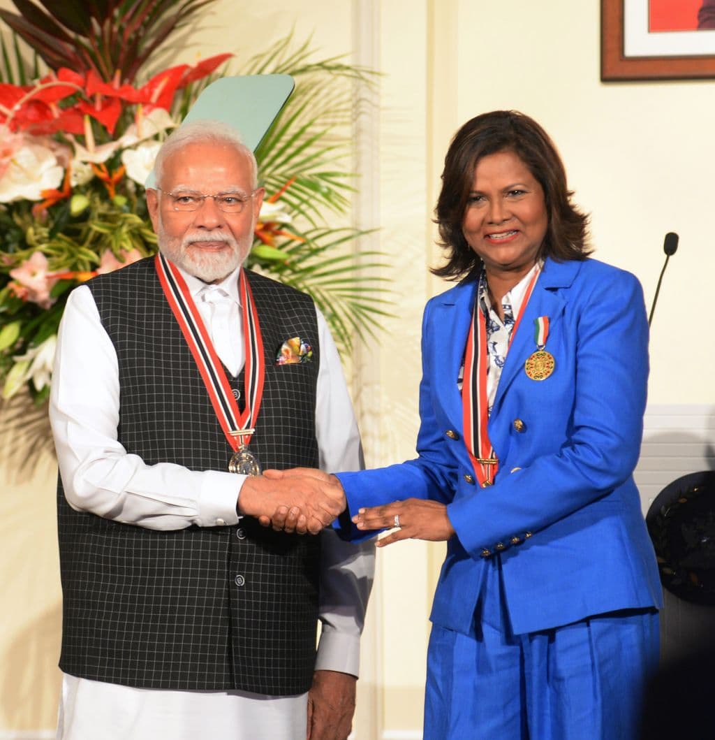 India PM Modi thanks T&T for ORTT honour
