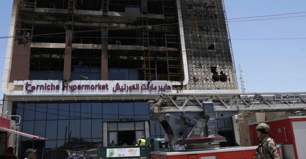 Fire at shopping centre in eastern Iraq kills more than 60 people