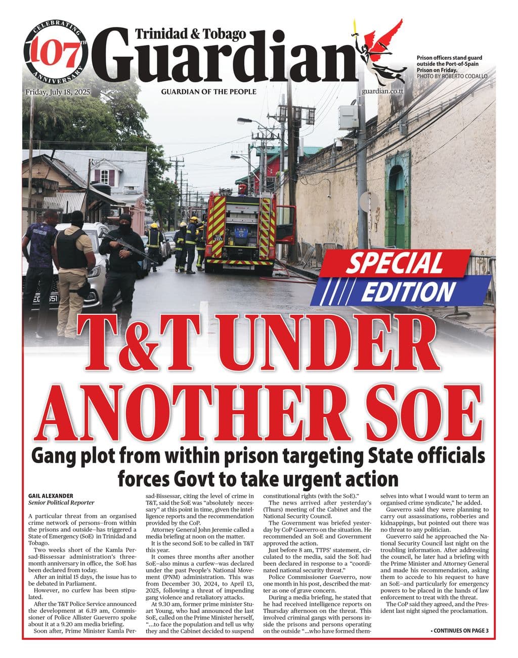 T&T under another State of Emergency