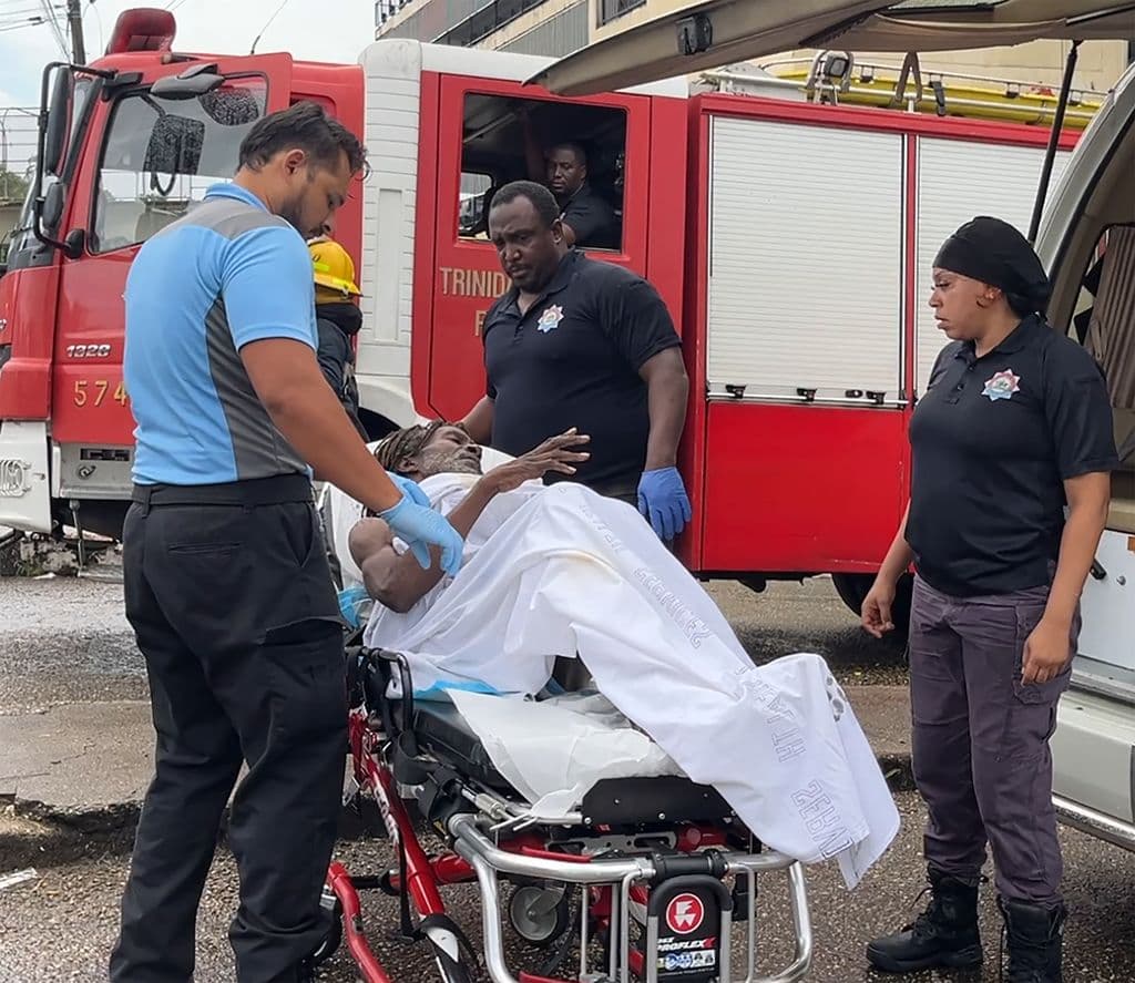 Homeless man rescued from floodwaters in PoS river