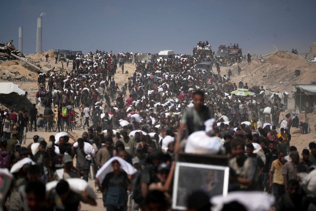 Israeli fire again kills Gaza aid-seekers as US envoy meets with hostages’ families