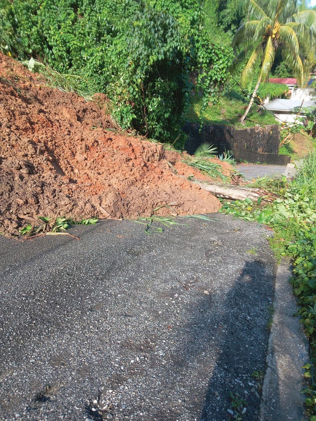 Family in fear as landslip threatens to send home crashing down hillside