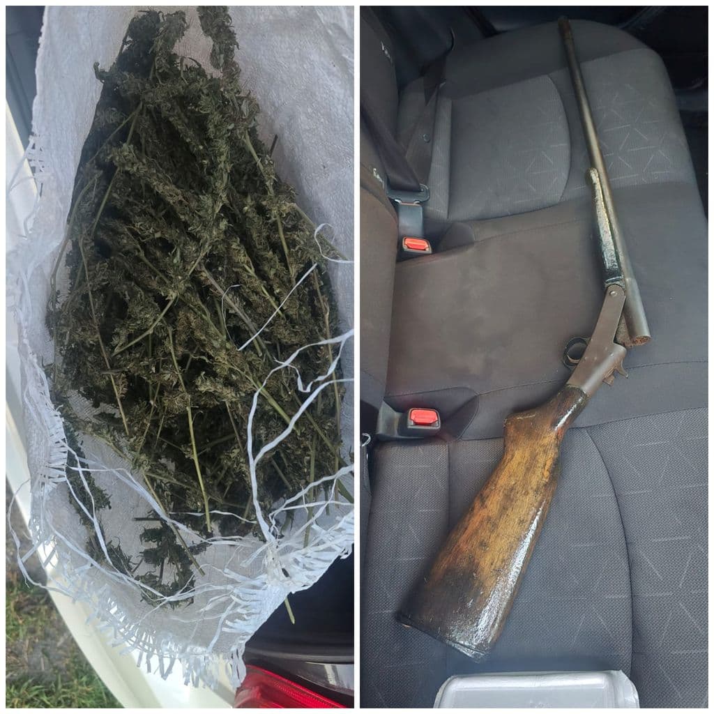 Senior citizen arrested with firearm and narcotics