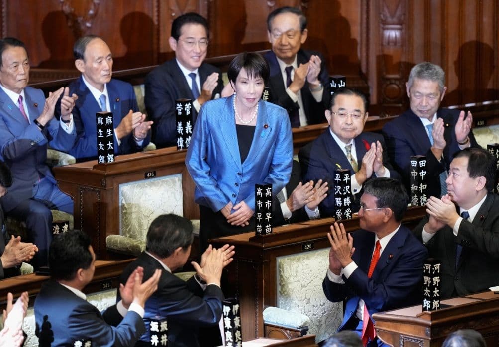 Japan’s parliament elects Sanae Takaichi as nation’s first female prime minister