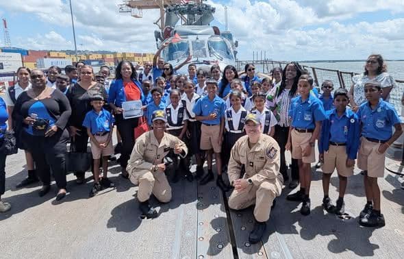 Only one school assisted by Marines