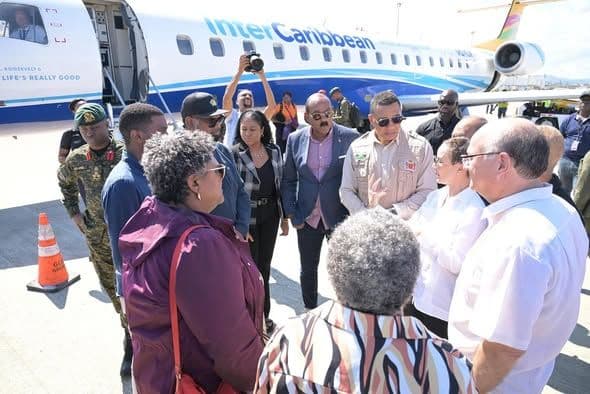 Caricom leaders tour Jamaica after Hurricane Melissa