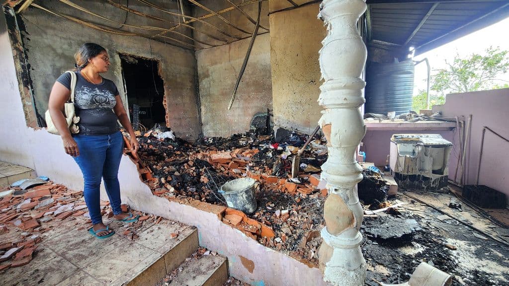 After fire, widow and sons face Christmas on the streets