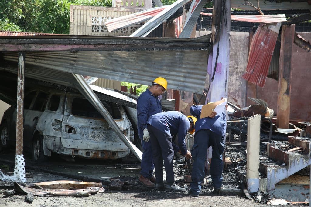 Man dies in fire minutes after threatening to burn house down
