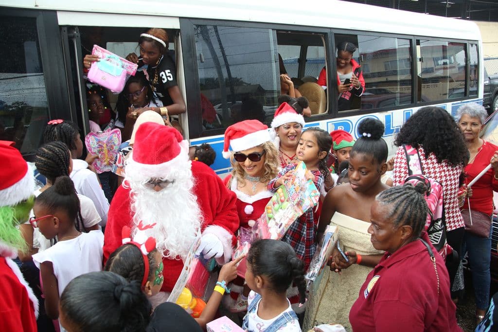 Cop leads youth club on its first Christmas treat