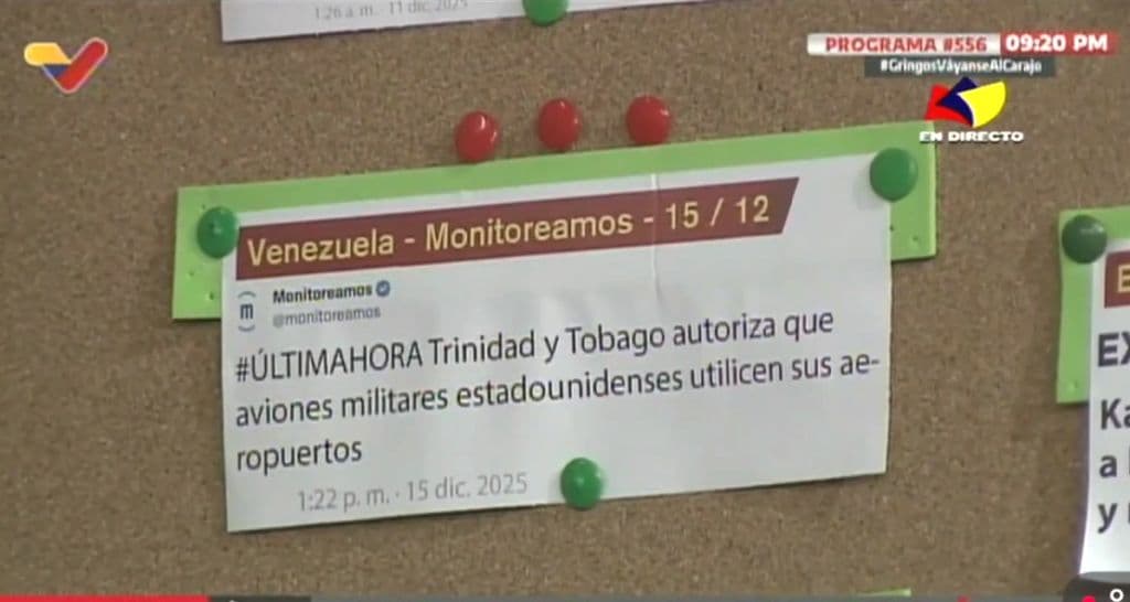 Cabello warns Persad-Bissessar over US military access