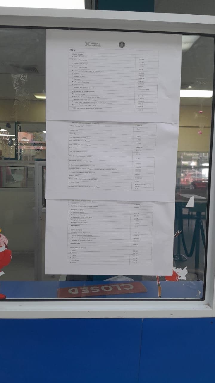 Licensing offices update signs after mix-up