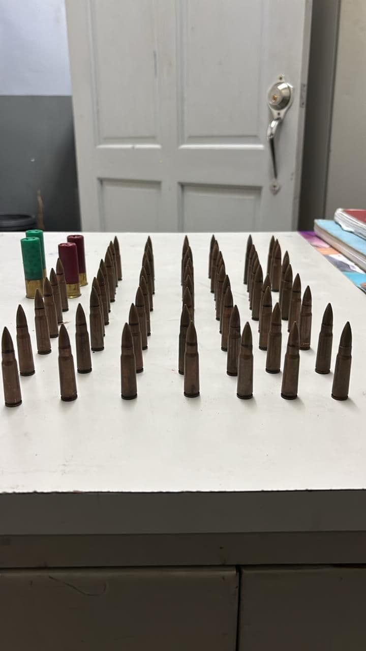 Two held as police seize narcotics and ammunition