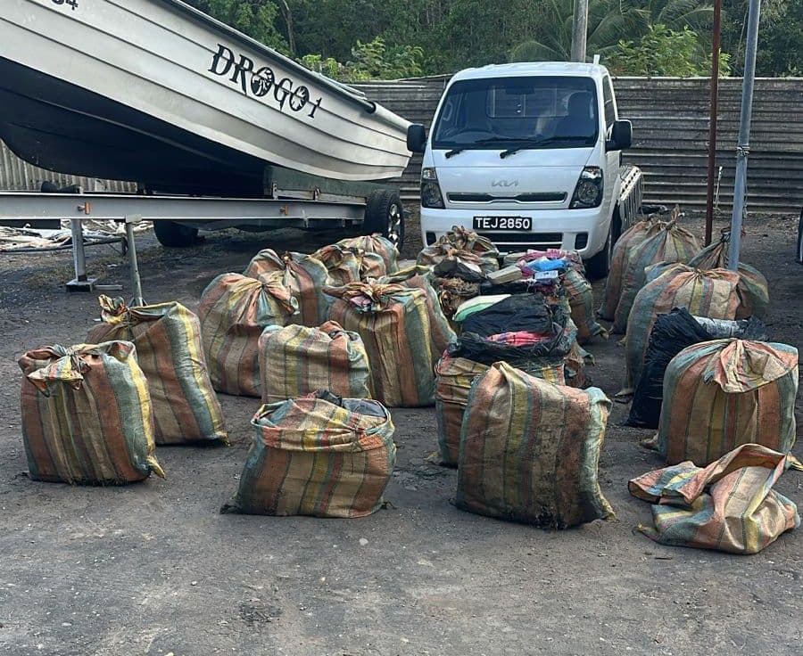Cops seize ganja at Felicity marina
