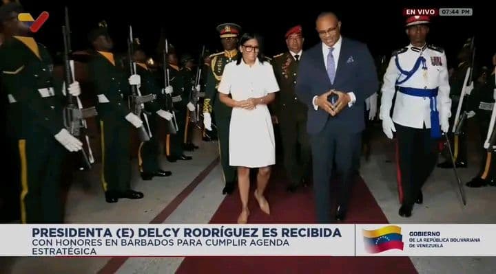 Acting Venezuelan President arrives in Barbados