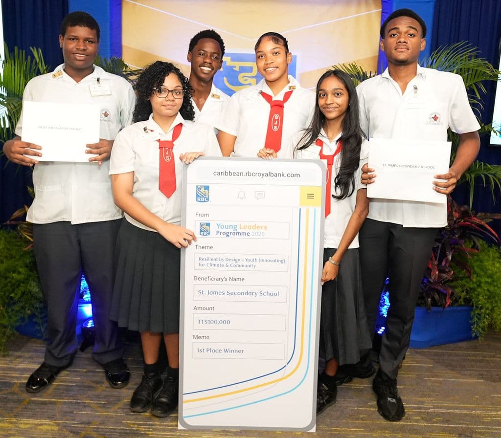 St. James Secondary earns top spot at RBC Young Leaders 2026