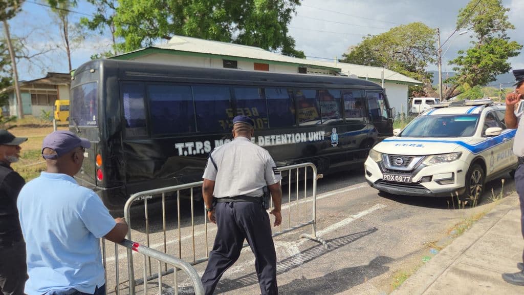 Heavy police presence at Kaia Sealy protest site