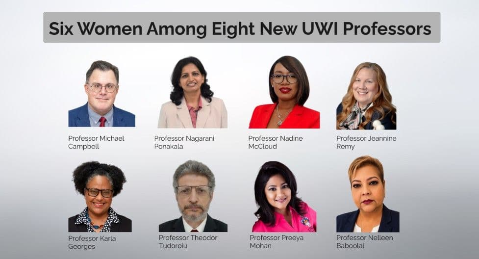 Five UWI St Augustine academics among eight promoted to professors