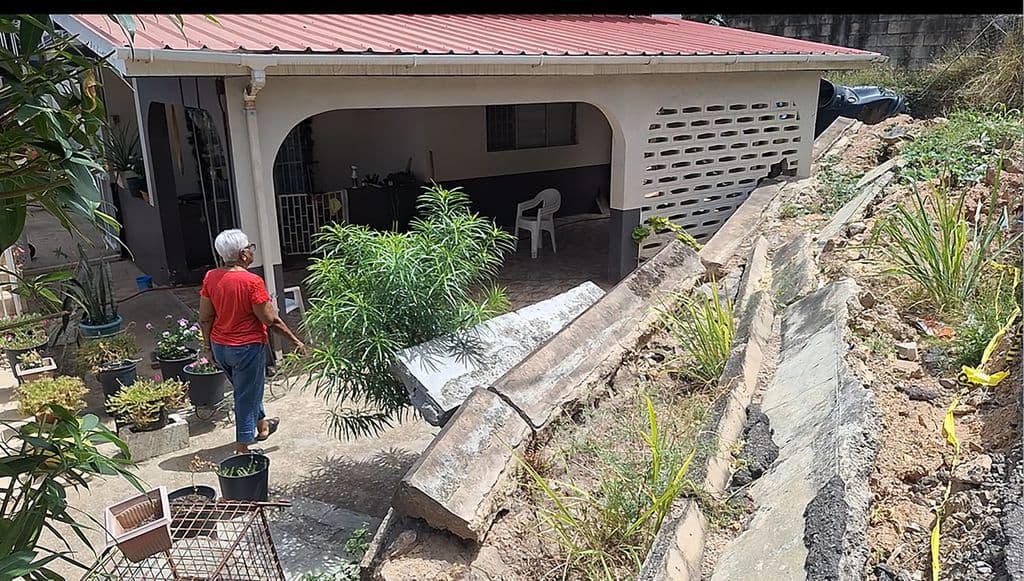Belmont woman struggles after retaining wall collapse