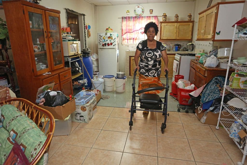 Woman with cerebral palsy faces ongoing leak in HDC home