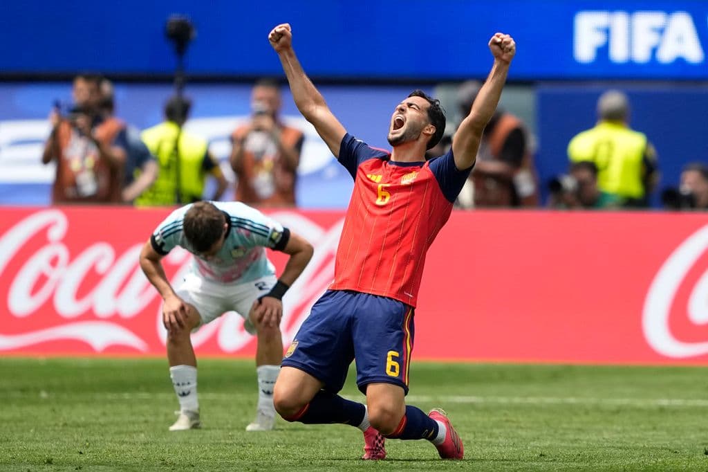 Mikel Merino stars again as Spain edges Belgium 2-1 in the World Cup quarterfinals