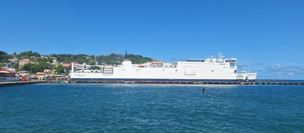 MV Golden Carrier makes maiden voyage to Tobago