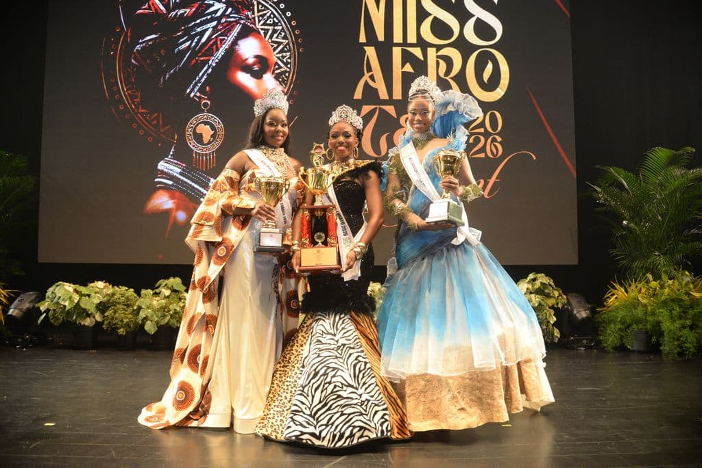 PM to audience at Miss Afro T&T Pageant