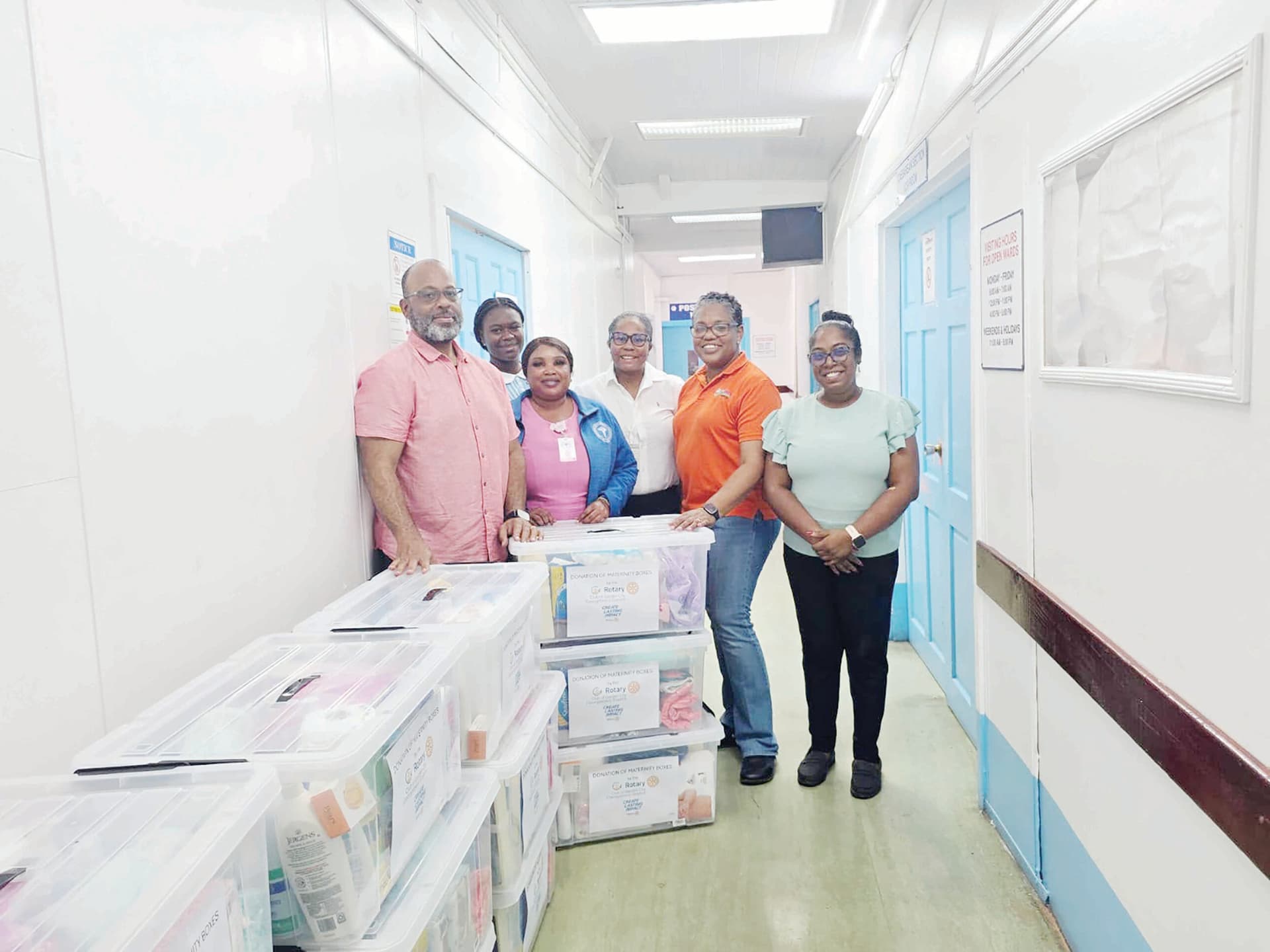 Rotary Club of Garden City donates maternity hampers to support mothers, newborns