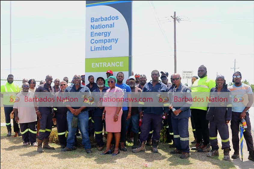 Barbados National Energy Company Limited workers off the job