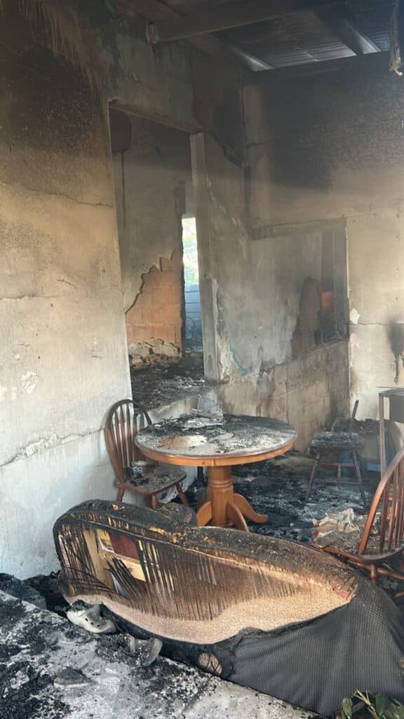 Fire leaves Mayaro family homeless