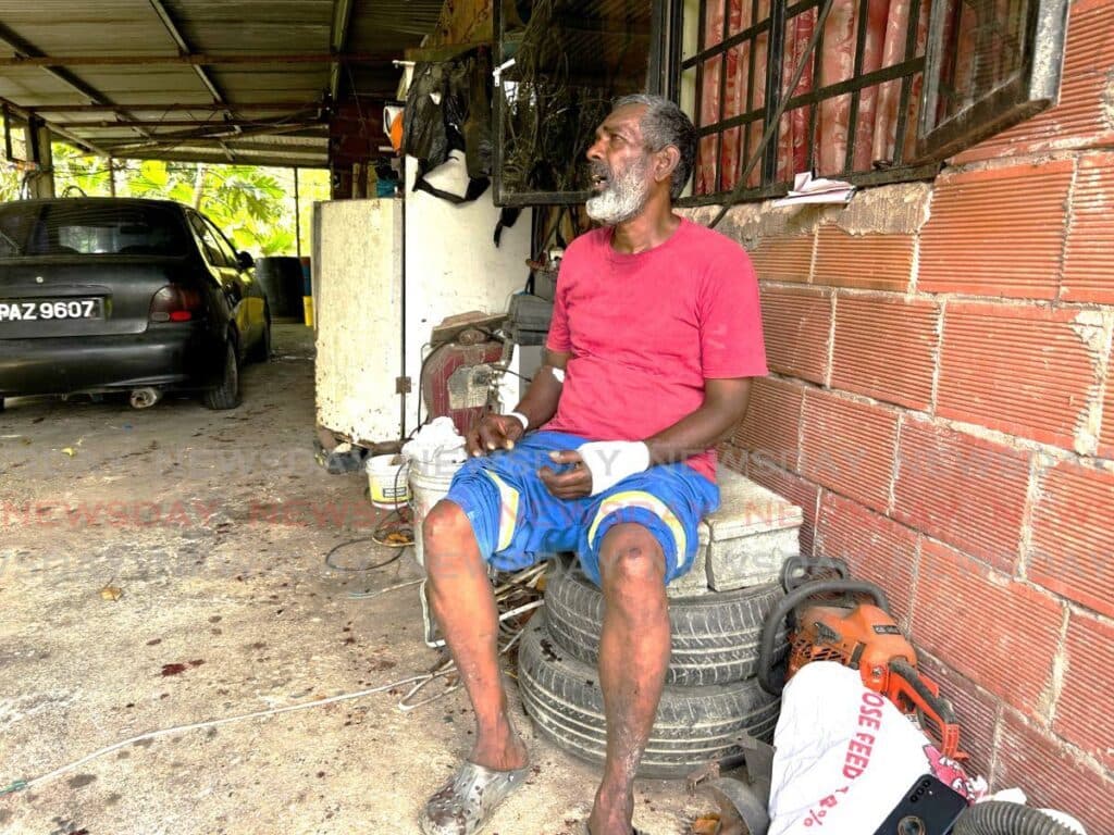 [UPDATED] Gunmen drive over shot man in Penal attack — 'My son dead, it hurting me'