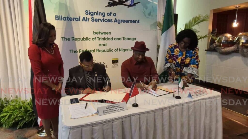 Trinidad and Tobago signs bilateral air services agreement with Nigeria