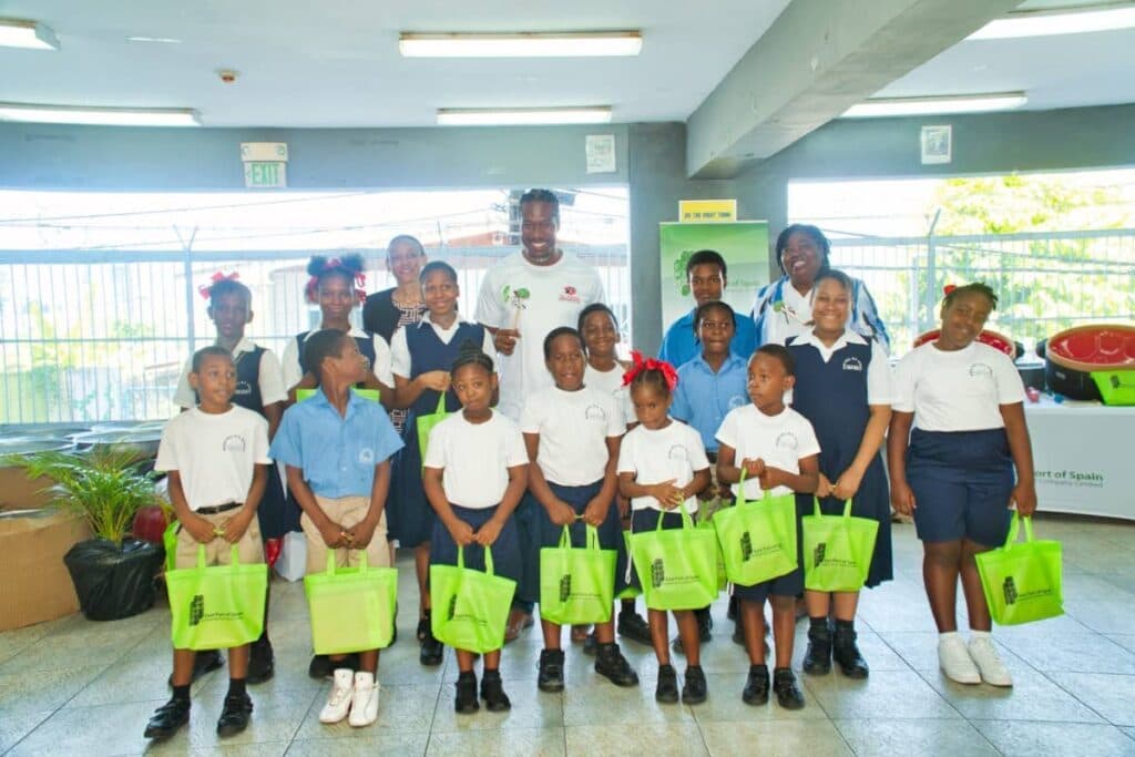 Leonce delivers steelpans to Rose Hill RC