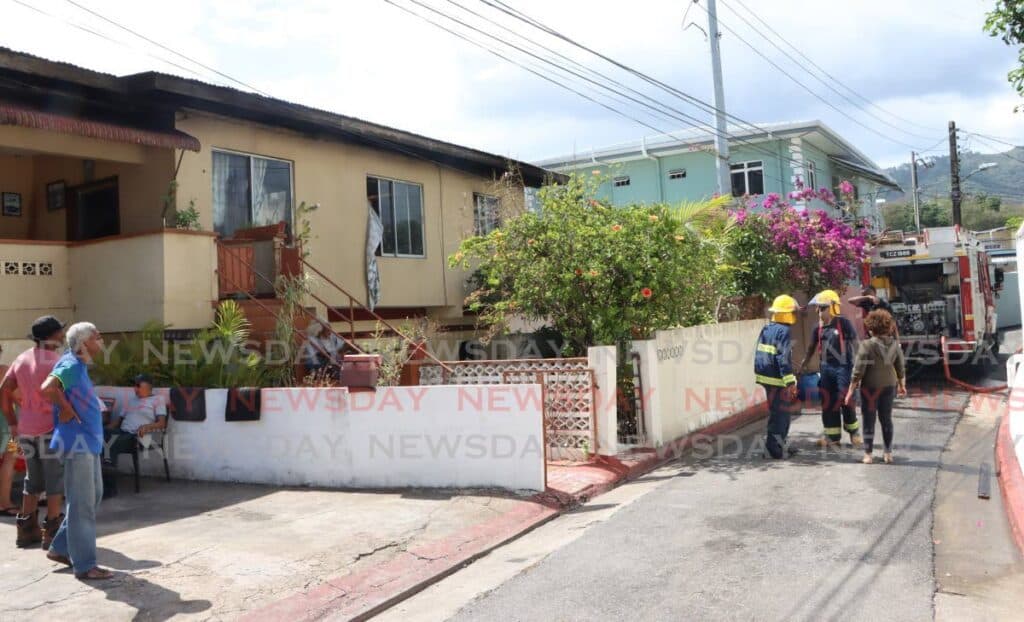 Belmont fire destroys roof