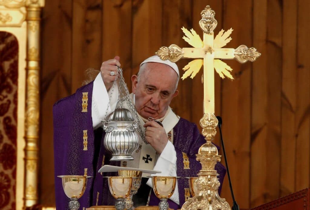 President joins local leaders in mourning Pope Francis' death