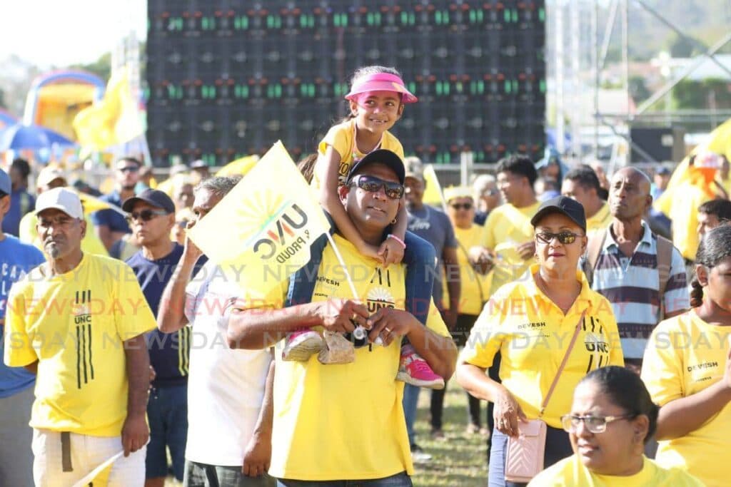 Highlights from the UNC rally in Aranguez