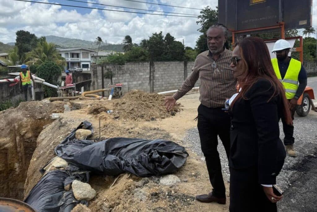 Jearlean inspects Arouca road project