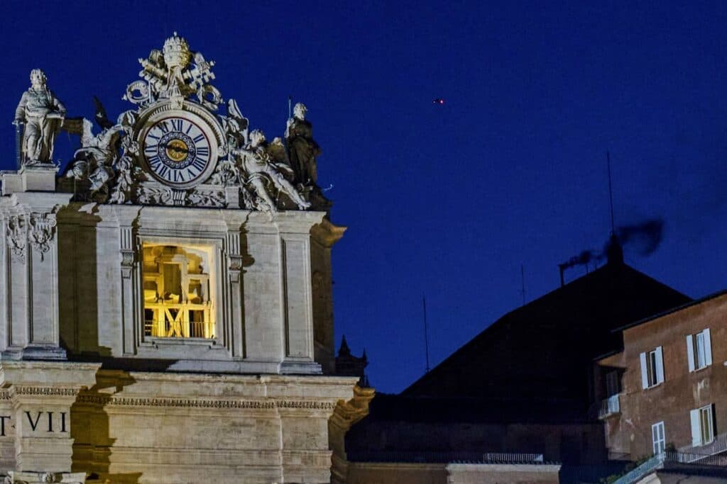 No Pope elected: Black smoke billows from Sistine Chapel chimney