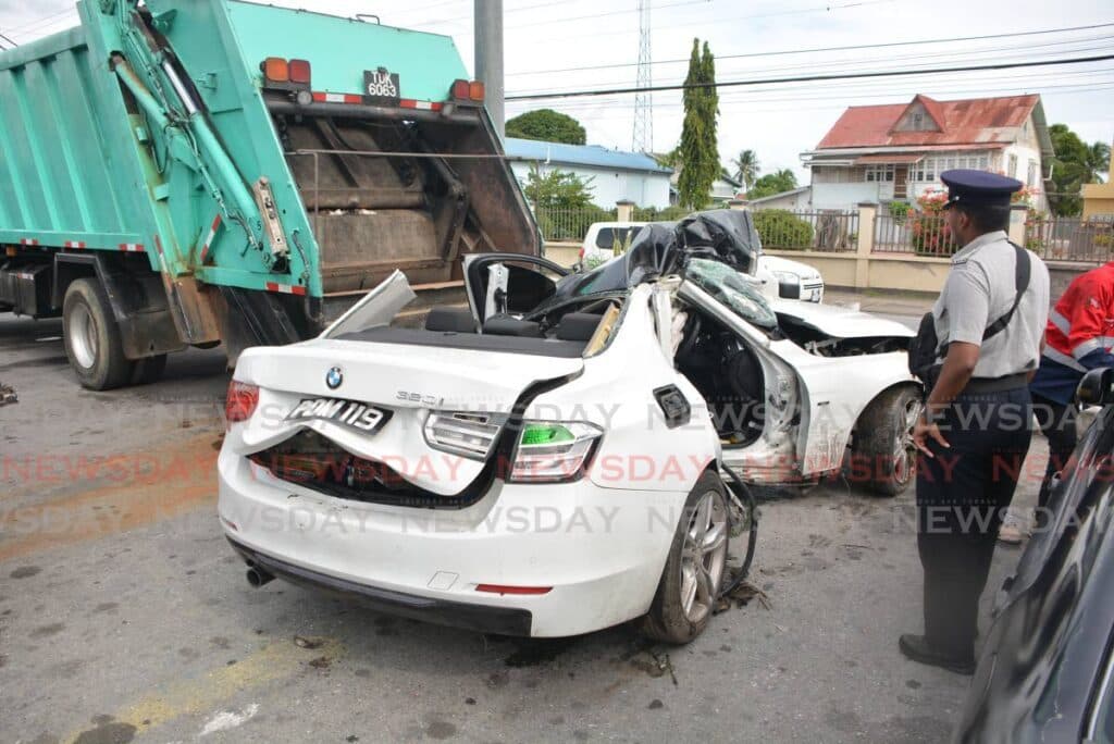 Cop dies in highway accident near Couva Hospital