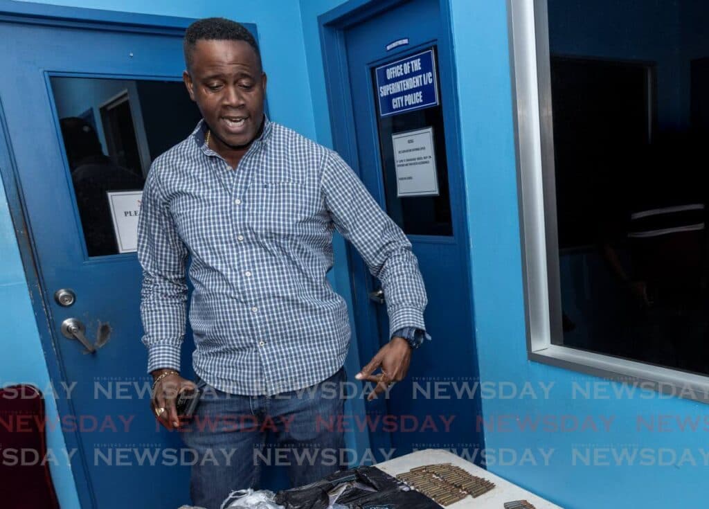 Gun, ammo, drugs in a roof on Duncan St