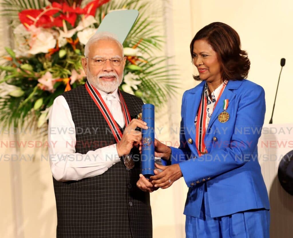 Modi awarded Order of the Republic of Trinidad and Tobago